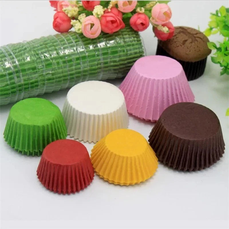 Quality Paper Cupcake Cases - Muffin Baking Cup Cake  100pcs