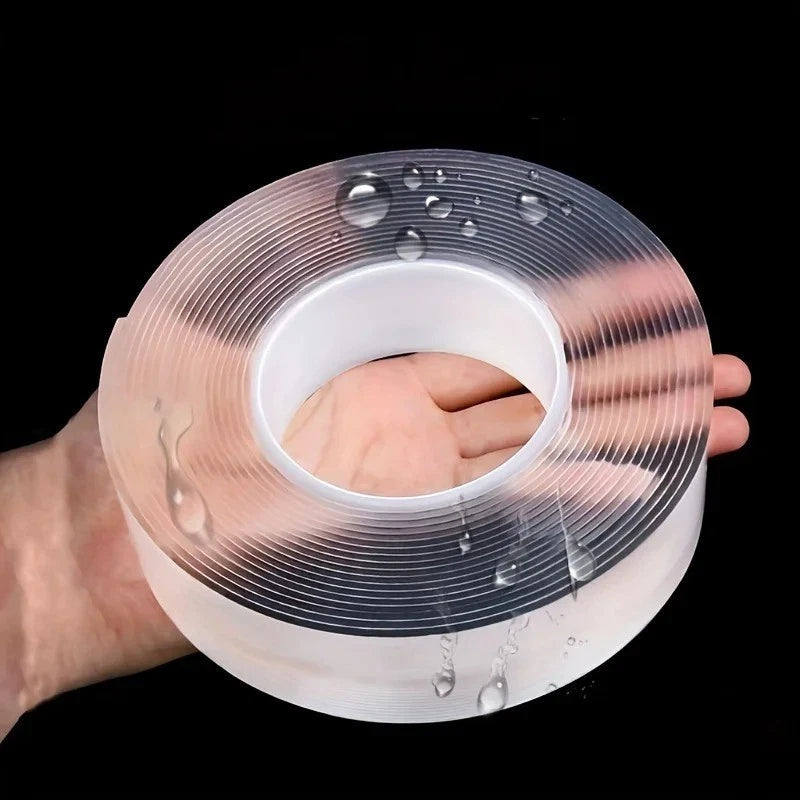 Reusable Double Sided Waterproof Adhesive Tape Kitchen Bathroom Strong Grip