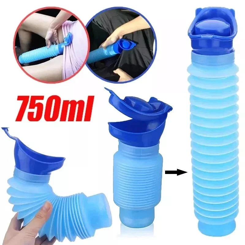 Portable 750ML Urinal Bottle Travel Camping Toilet for Men Women Kids