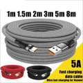 USB Type-C Cable 5A Super Fast Charging Extension 3m/5m/8m for Universal Samsung