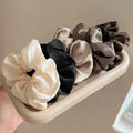 5pcs Satin Scrunchies Hair Bands Silk Scrunchie Ties Ponytail Holder UK Pack Set