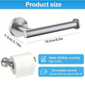 Toilet Paper Holder Wall Mounted Stainless Steel Bathroom Roll Holder