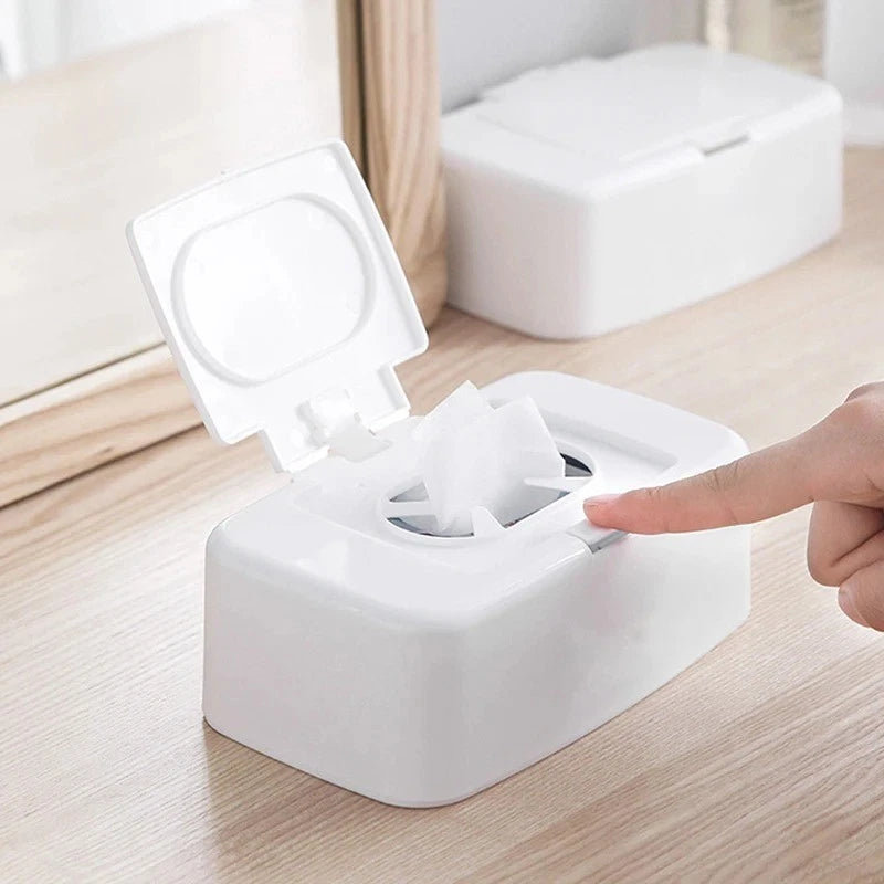 Portable Wet Wipes Dispenser Box Tissue Holder Case Car Home Office