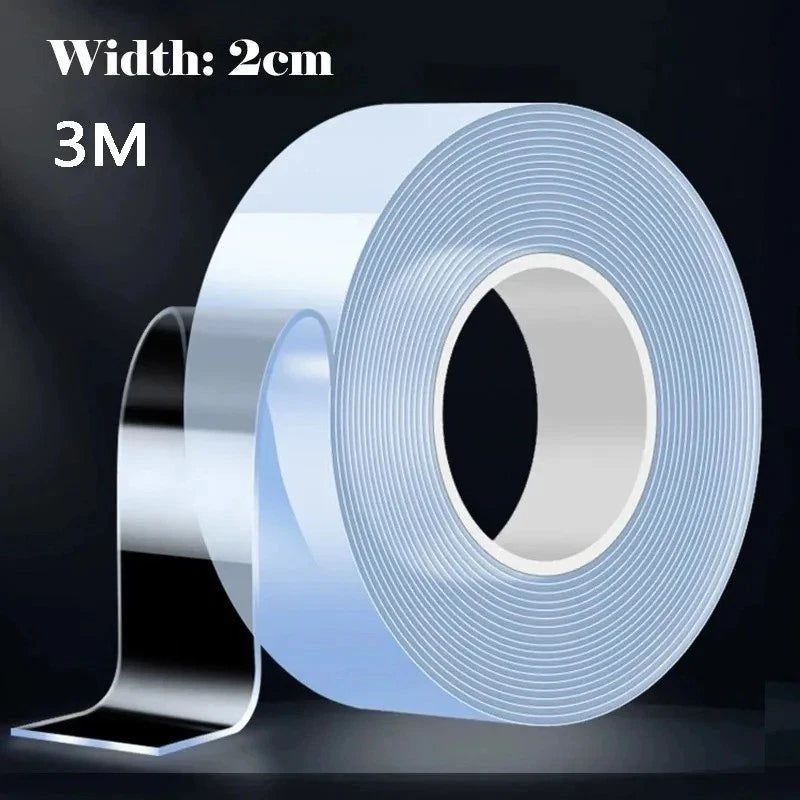 Reusable Double Sided Waterproof Adhesive Tape Kitchen Bathroom Strong Grip