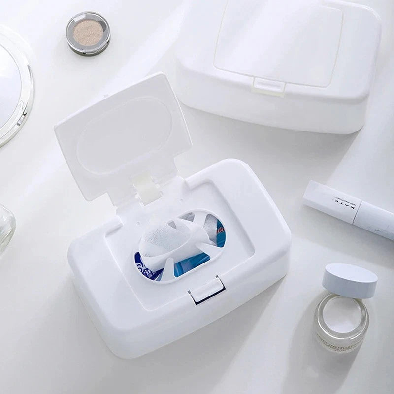 Portable Wet Wipes Dispenser Box Tissue Holder Case Car Home Office