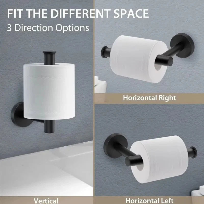 Toilet Paper Holder Wall Mounted Stainless Steel Bathroom Roll Holder