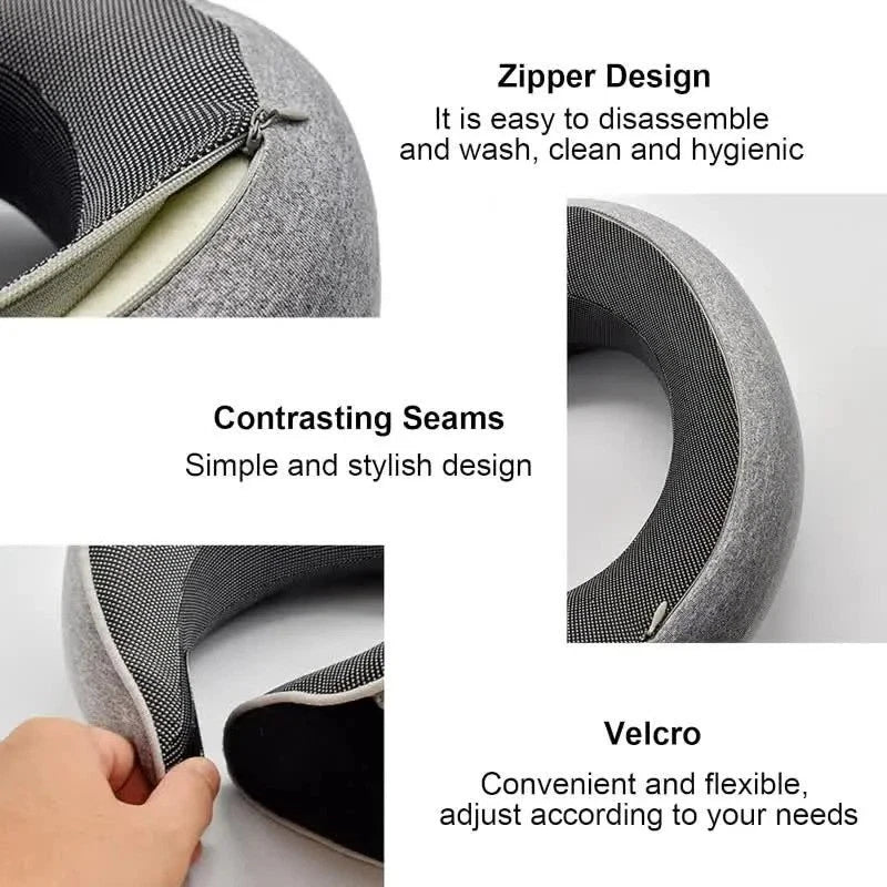 Travel Pillow U Shaped Memory Foam Neck Pillow Support Head Car Plane Cushion UK