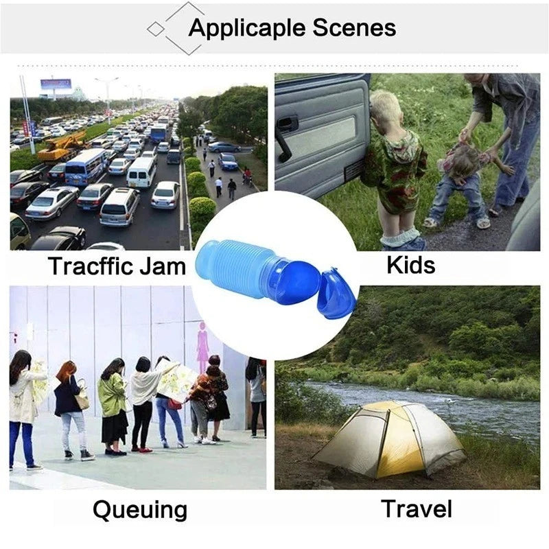 Portable 750ML Urinal Bottle Travel Camping Toilet for Men Women Kids