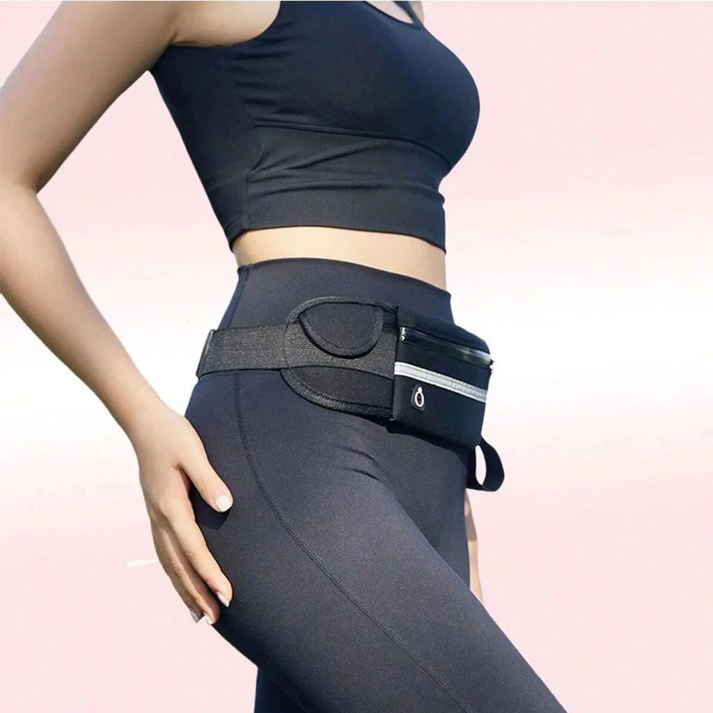 Waterproof Sport Runner Waist Bum Bag Running Jogging Belt Pouch Zip Fanny Pack