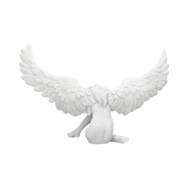 Vintage Angel Wing Figures — 3D Wall Statue Home Decoration Accessory