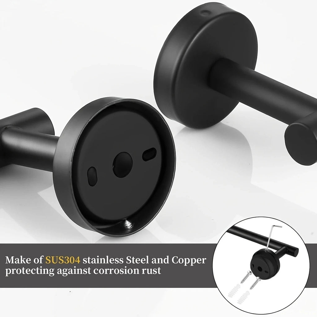Toilet Paper Holder Wall Mounted Stainless Steel Bathroom Roll Holder
