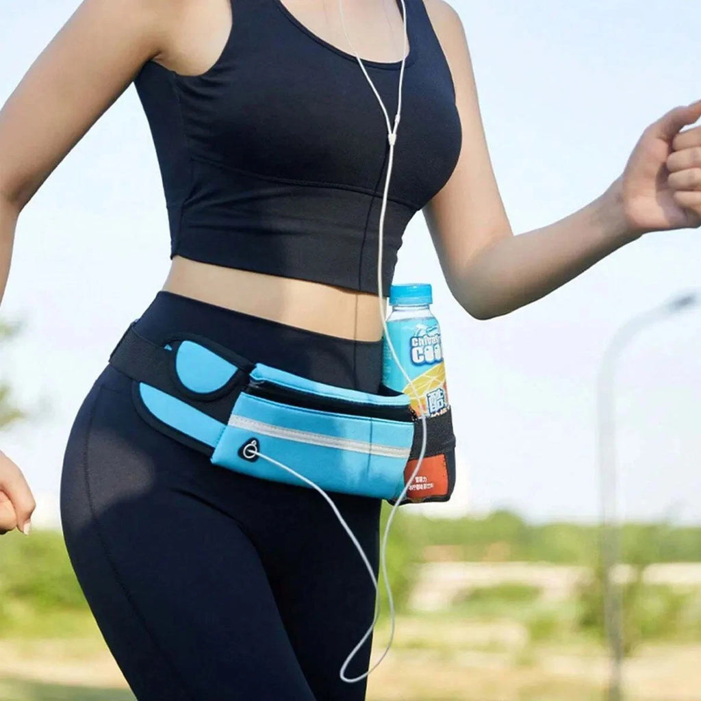 Waterproof Sport Runner Waist Bum Bag Running Jogging Belt Pouch Zip Fanny Pack
