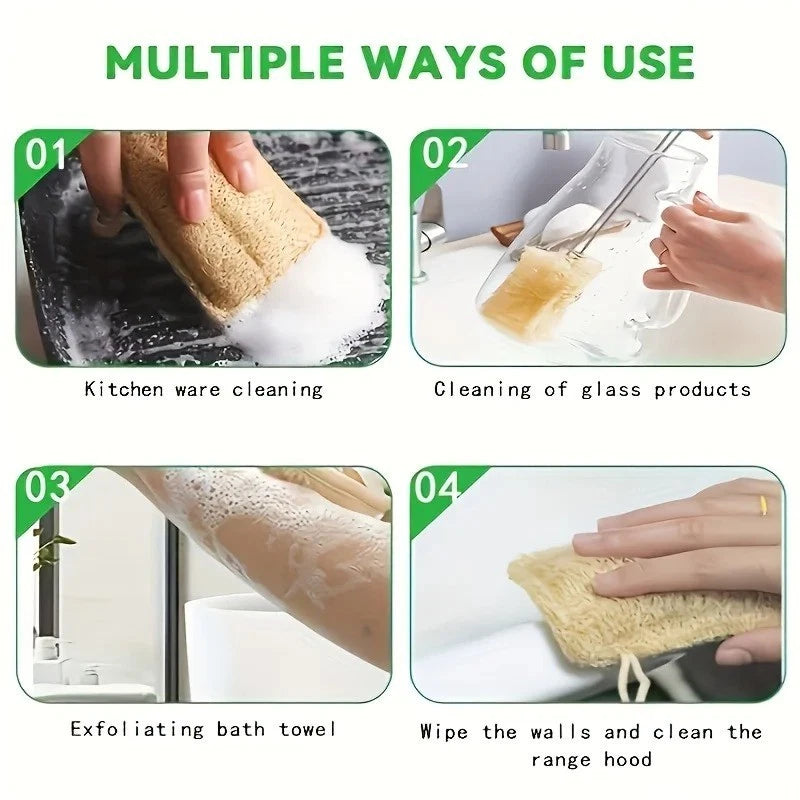 6 Pack Seep Eco Sponges,Reusable Washing Up Sponge,Compostable Kitchen Sponge