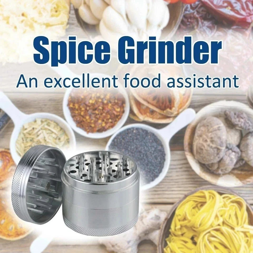 Stainless Steel Magnetic Herb Grinder — Hand Crusher Spice Shredder