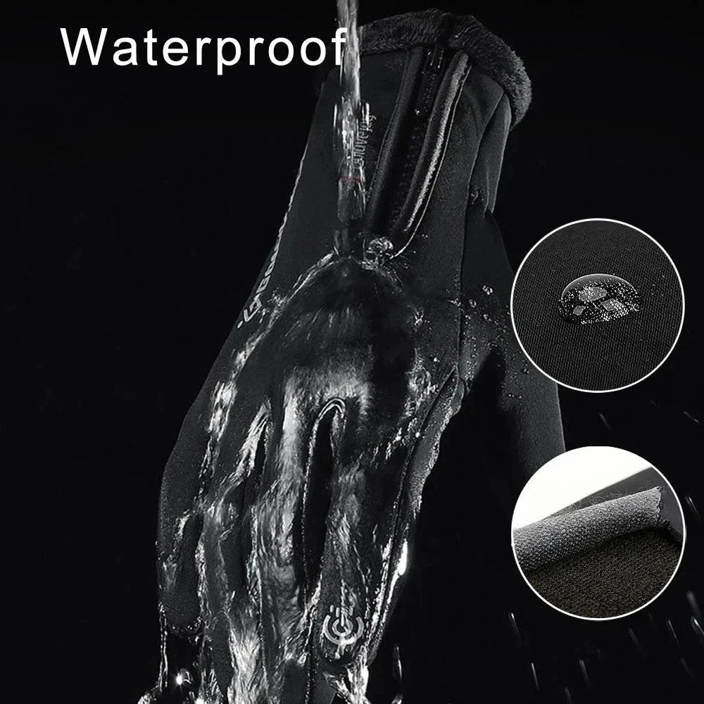 Waterproof Winter Fishing Gloves 2 Finger Flip Windproof Thermal Angling UK