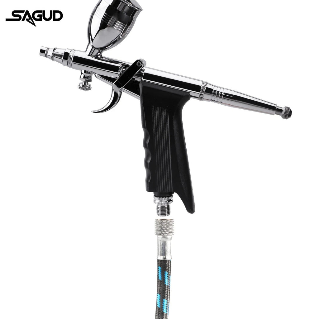 Professional Airbrush Kit Double Action 0.3 0.5 0.8mm Nozzle Spray Gun Nail Art