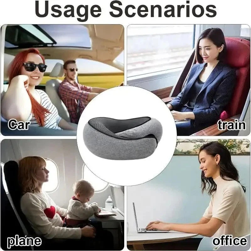 Travel Pillow U Shaped Memory Foam Neck Pillow Support Head Car Plane Cushion UK
