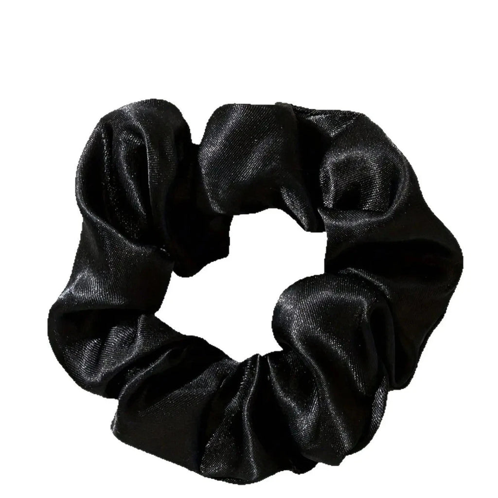 5pcs Satin Scrunchies Hair Bands Silk Scrunchie Ties Ponytail Holder UK Pack Set