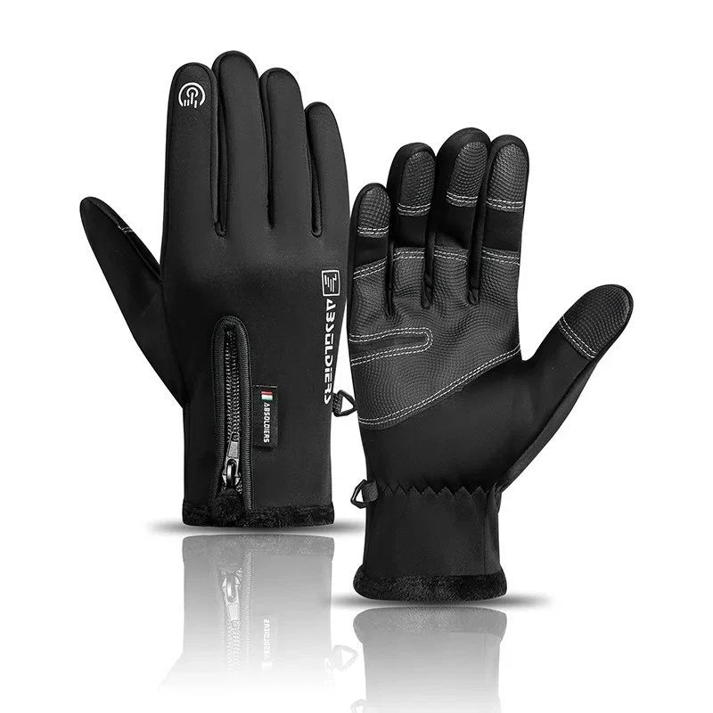 Waterproof Winter Fishing Gloves 2 Finger Flip Windproof Thermal Angling UK