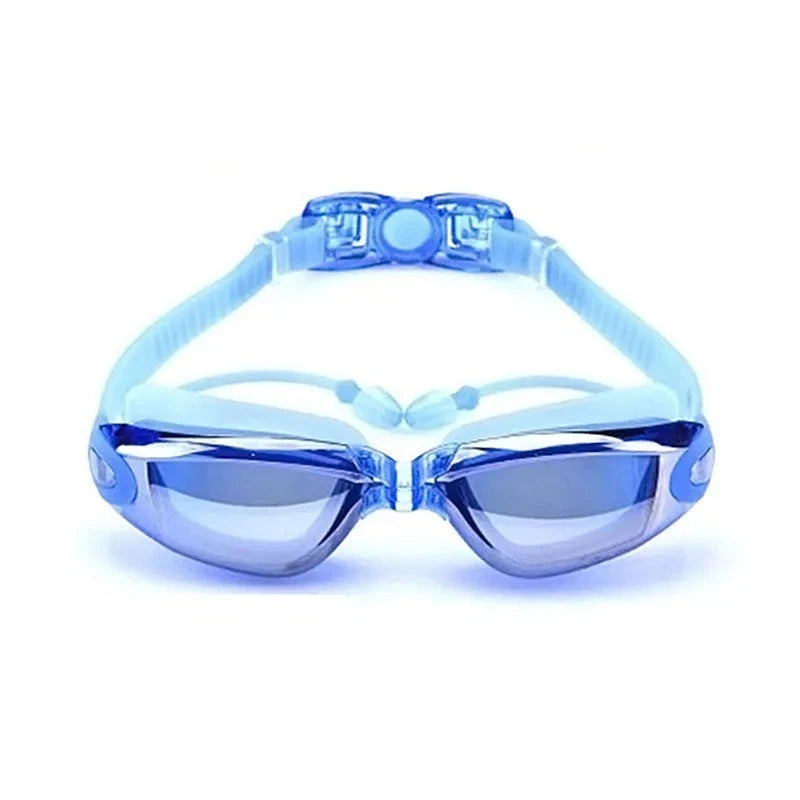 Swimming Goggles Anti-Fog UV Protection Men Women Pool Diving Glasses + Earplugs