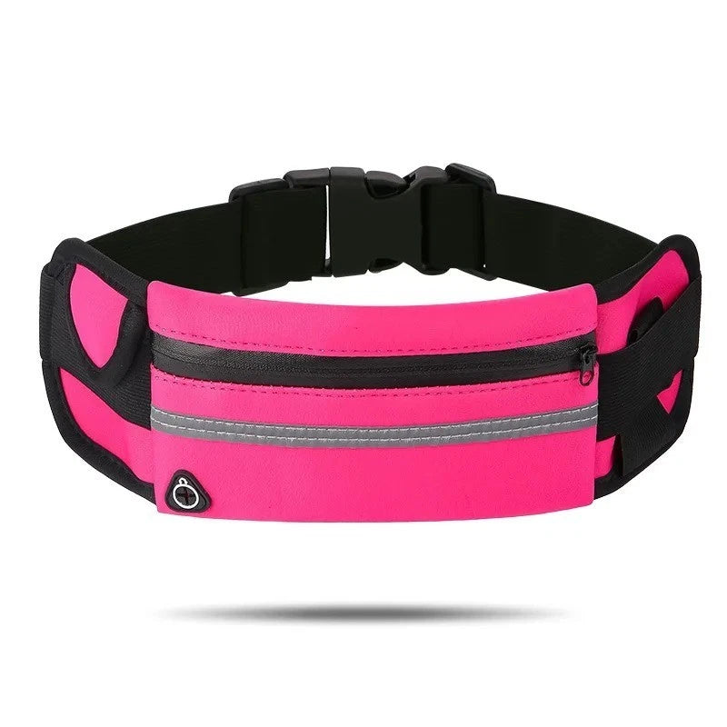 Waterproof Sport Runner Waist Bum Bag Running Jogging Belt Pouch Zip Fanny Pack