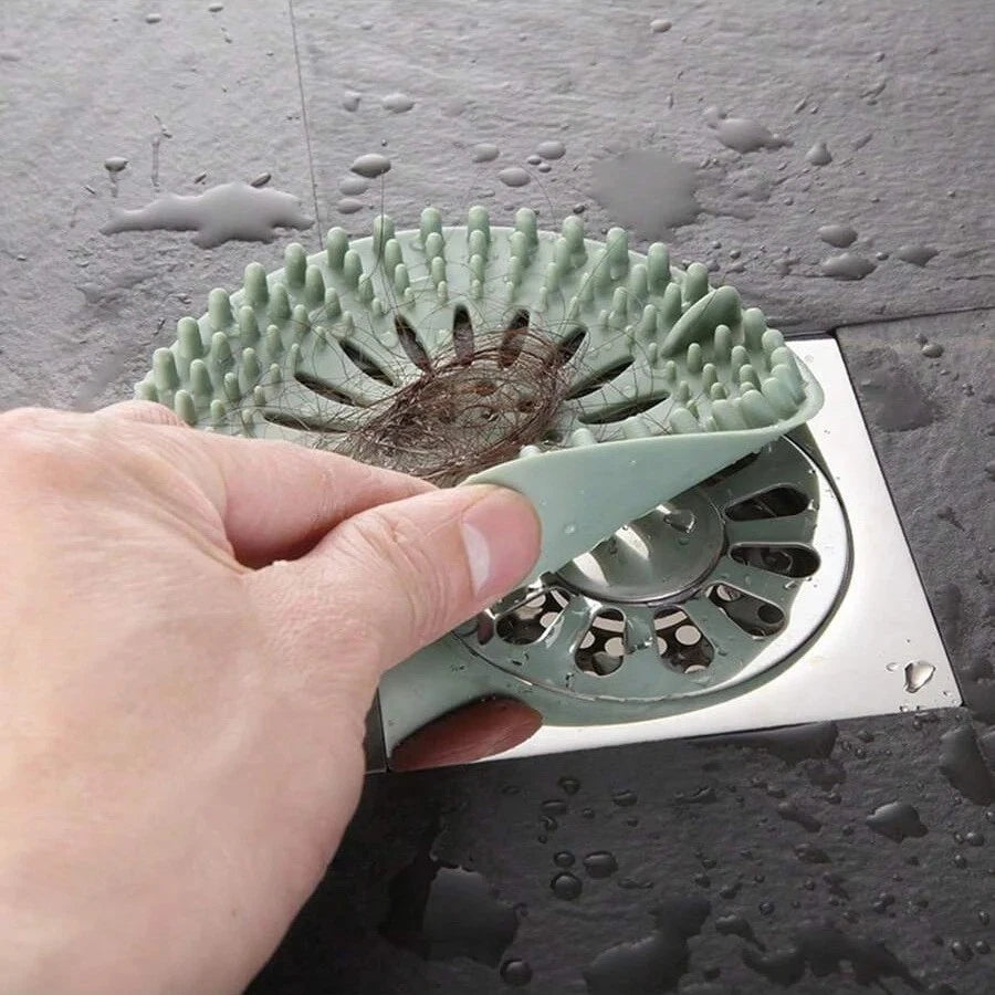 Silicone Floor Drain Cover – Hair Catcher, Anti-Block, Bathroom & Sink Filter