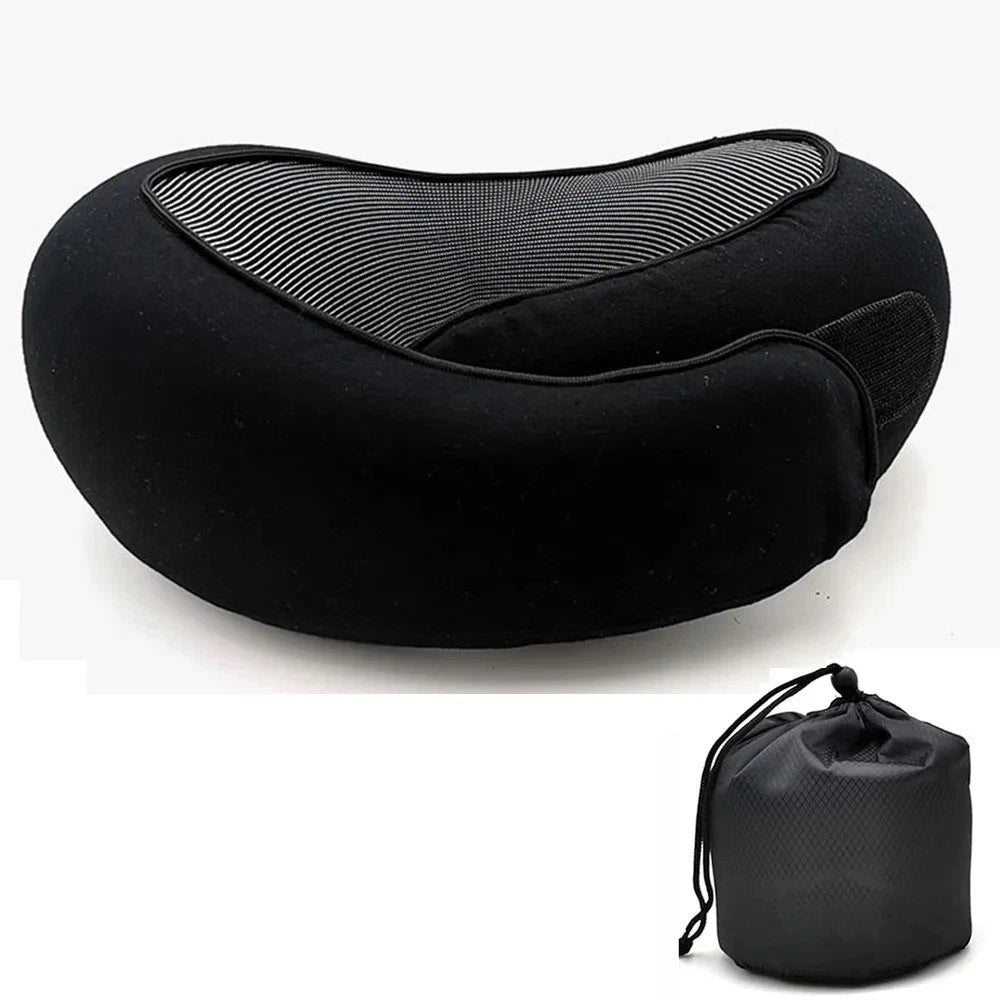 Travel Pillow U Shaped Memory Foam Neck Pillow Support Head Car Plane Cushion UK