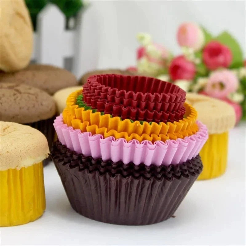 Quality Paper Cupcake Cases - Muffin Baking Cup Cake  100pcs