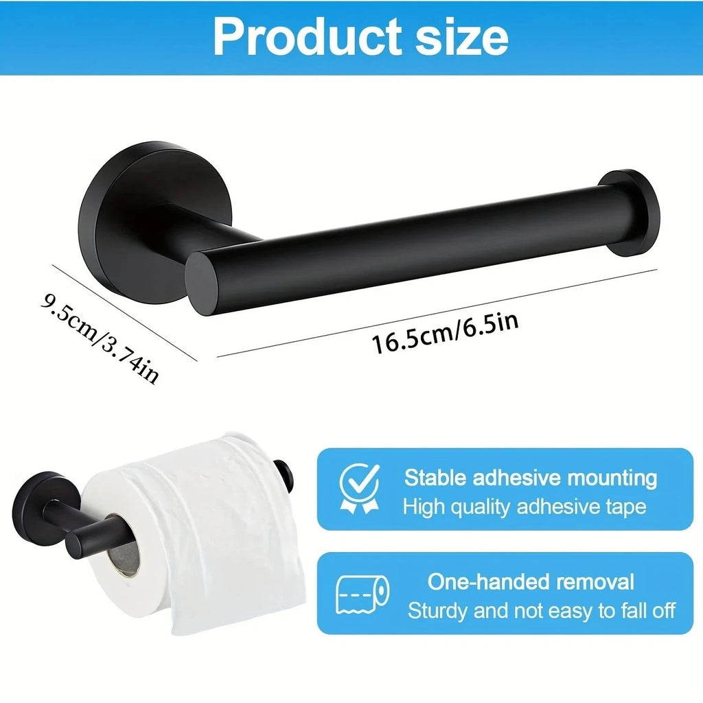 Toilet Paper Holder Wall Mounted Stainless Steel Bathroom Roll Holder